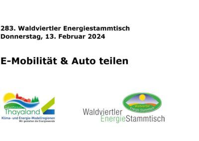 283. Waldviertler Energiestammtisch am 13.02.2025