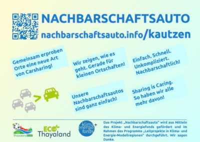 Pilotprojekt „Nachbarschaftsauto“: Kautzen