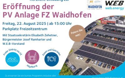 PV Anlage FZ Waidhofen Eröffnung 22.08.2025