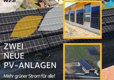 Fassaden-PV in Götzles & Freiflächen-PV in Groß-Siegharts