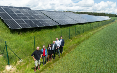1,58 MW Agri-PV Anlage Firma PRO PET in Gastern